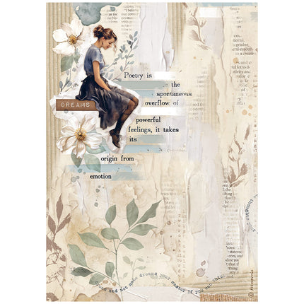 A4 Rice paper packed - Create Happiness Secret Diary lady