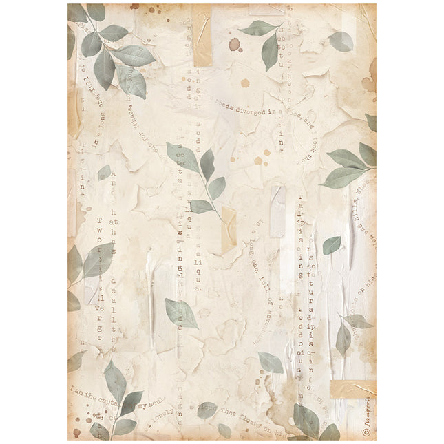 A4 Rice paper packed - Create Happiness Secret Diary leaves