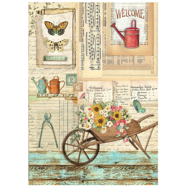 A4 Rice paper packed - Garden barrow
