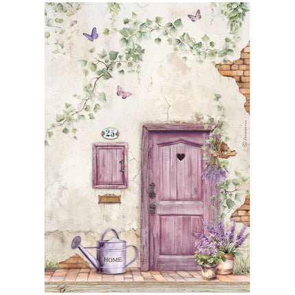 A4 Rice paper packed - Lavender door