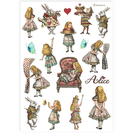 A4 Rice paper packed - Alice elements