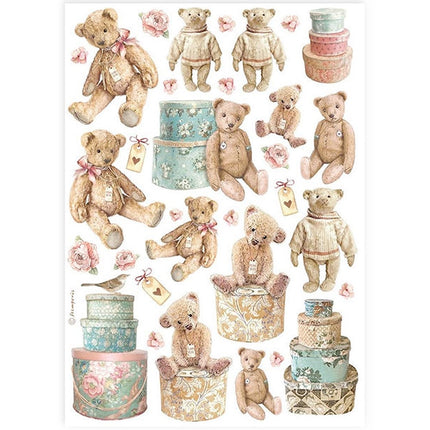A4 Rice paper packed - Teddy bears