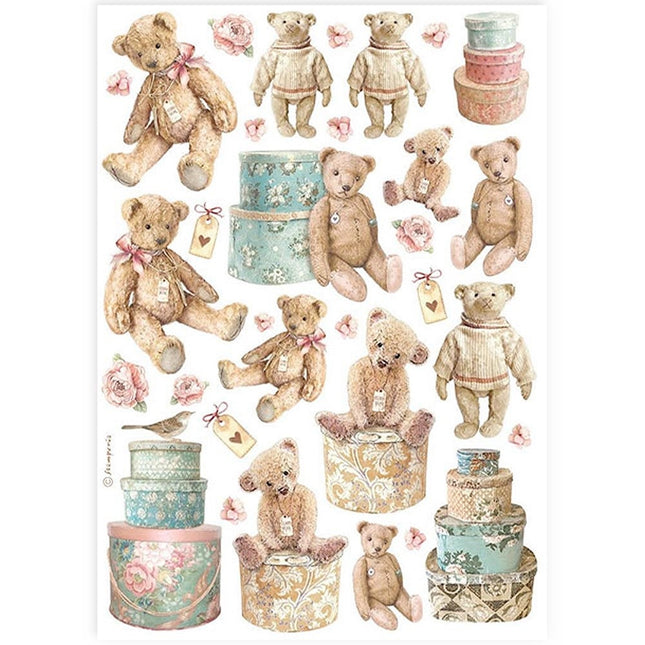 A4 Rice paper packed - Teddy bears