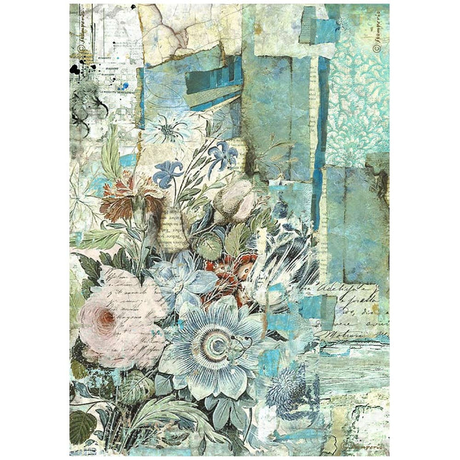 A4 Rice paper packed - Wonderland floral corner