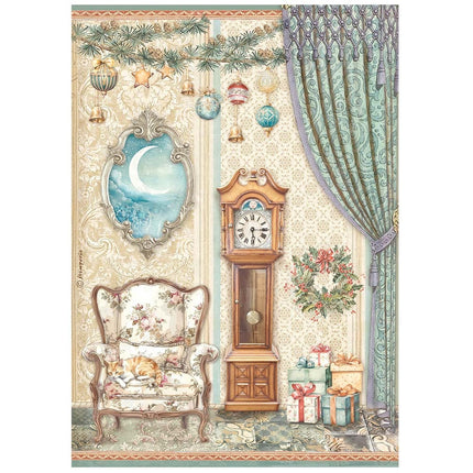 A4 Rice paper packed - The Nutcracker pendulum clock and chair