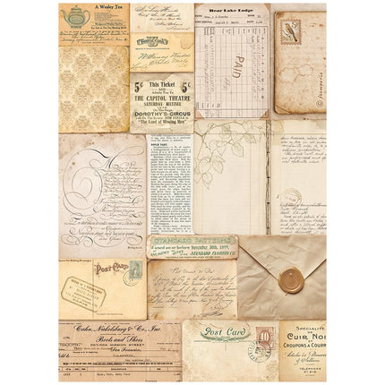 A4 Rice paper packed - Golden Harmony letters