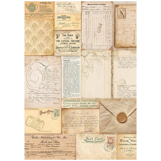A4 Rice paper packed - Golden Harmony letters