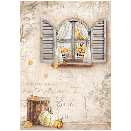 A4 Rice paper packed - Golden Harmony window