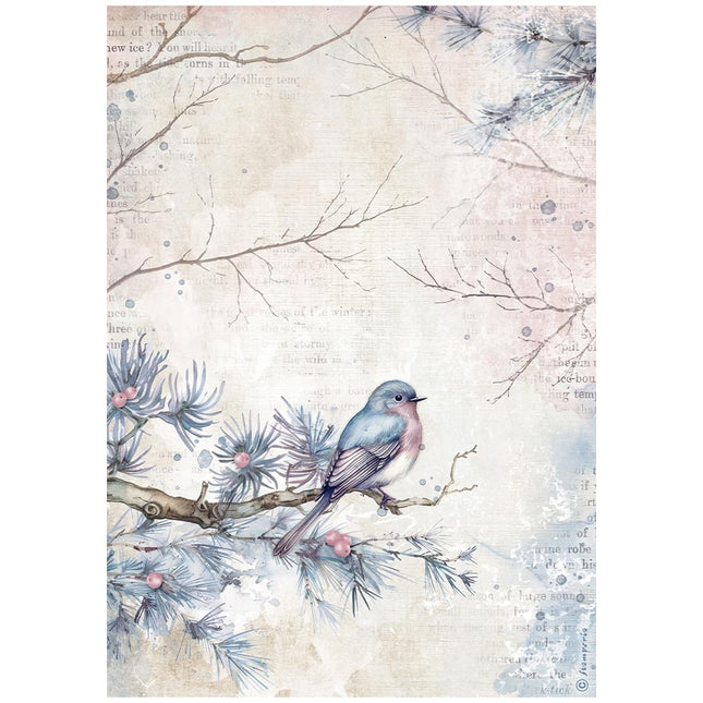 A4 Rice paper packed - Create Happiness Dewdrops bird