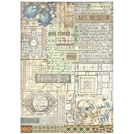 A4 Rice paper packed - Art of Travelling Art museum background