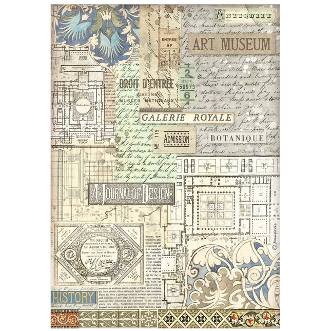 A4 Rice paper packed - Art of Travelling Art museum background