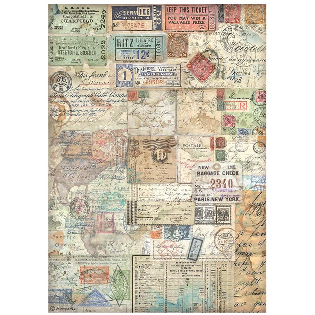 A4 Rice paper packed - Art of Travelling tickets