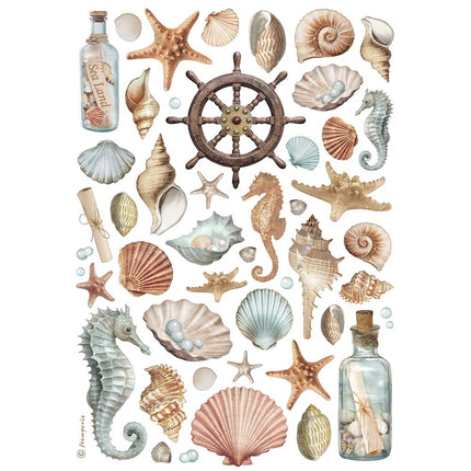 A4 Rice paper packed - Shells