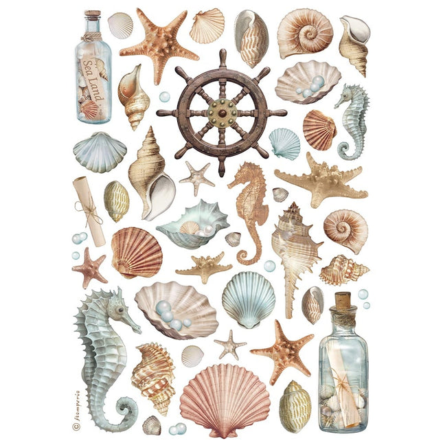 A4 Rice paper packed - Shells
