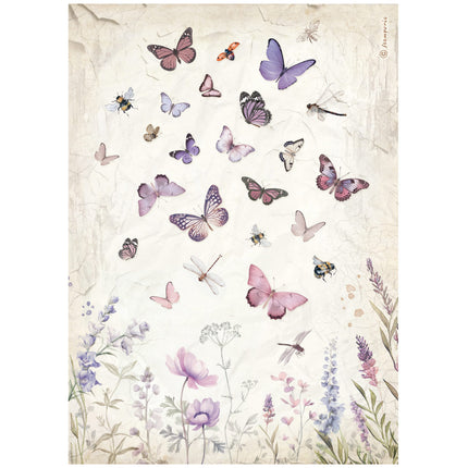 Selection 6 Rice paper A4 - Lavender