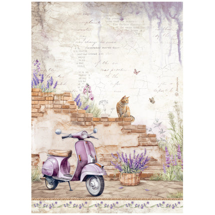 Selection 6 Rice paper A4 - Lavender