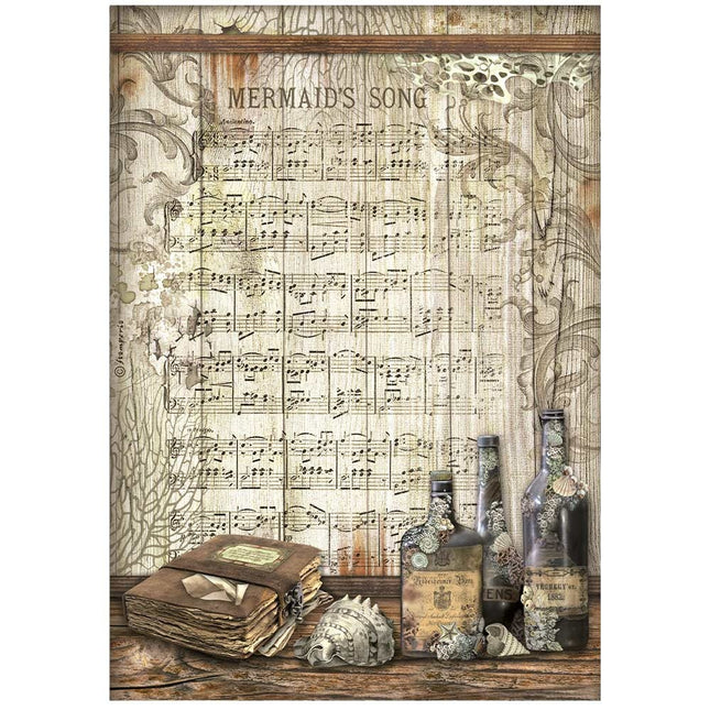 Selection 6 Rice paper A4 - Songs of the Sea