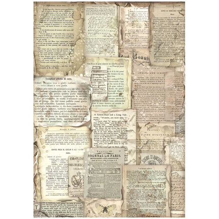 Selection 6 Rice paper A4 - Vintage Library