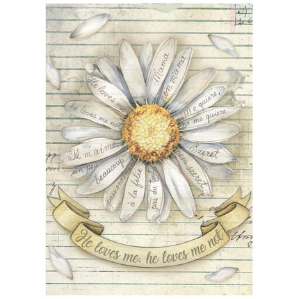 Mini Rice paper A6 8 sheets Daisy Art