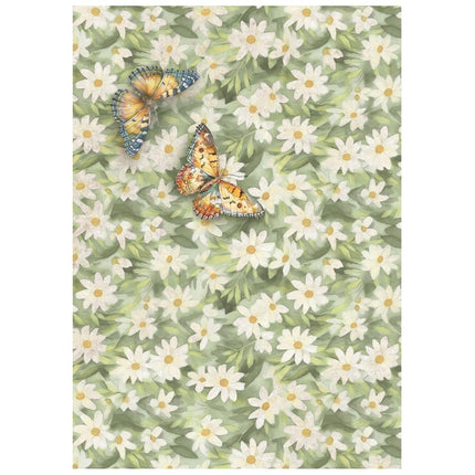 Mini Rice paper A6 8 sheets Daisy Art