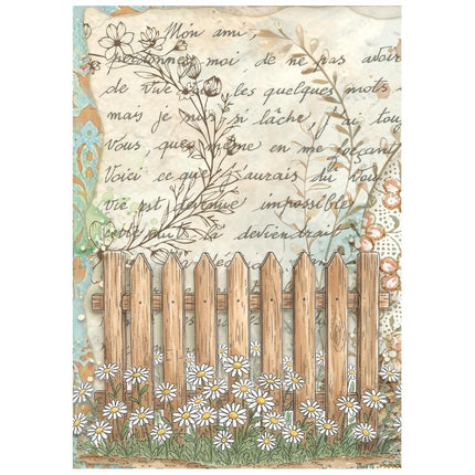 Mini Rice paper A6 8 sheets Daisy Art