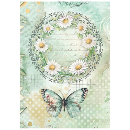 Mini Rice paper A6 8 sheets Daisy Art
