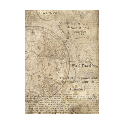 Selection 8 Rice paper A6 backgrounds - Around the world