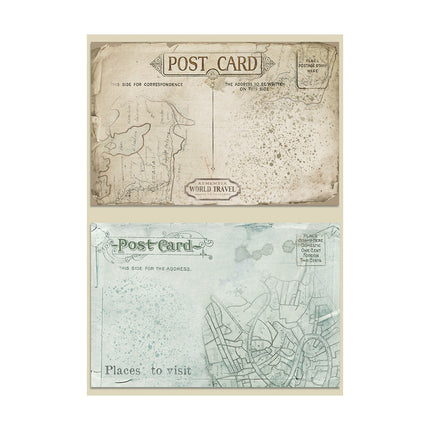 Selection 8 Rice paper A6 backgrounds - Around the world