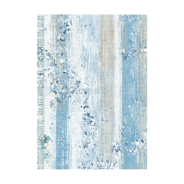 Selection 8 Rice paper A6 backgrounds - Blue Land