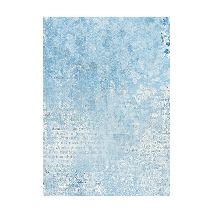 Selection 8 Rice paper A6 backgrounds - Blue Land