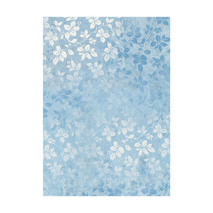 Selection 8 Rice paper A6 backgrounds - Blue Land