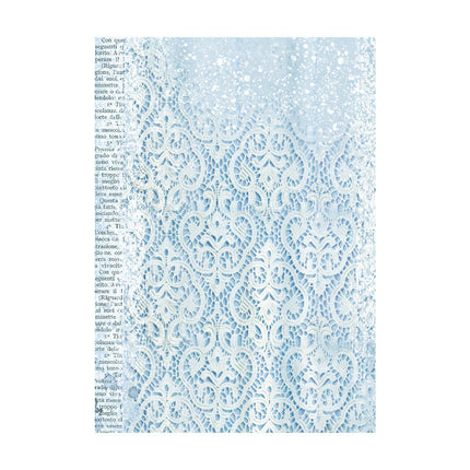 Selection 8 Rice paper A6 backgrounds - Blue Land
