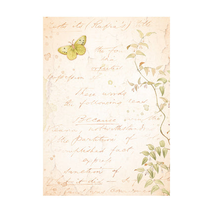 Selection 8 Rice paper A6 backgrounds - Woodland