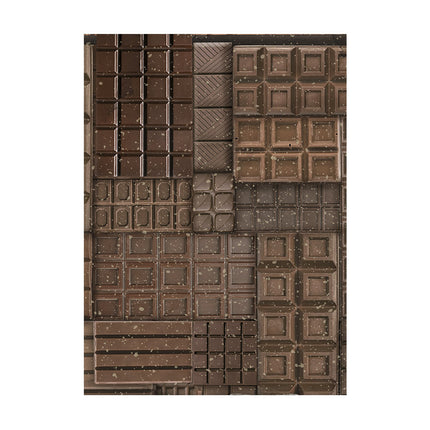 Selection 8 Rice paper A6 backgrounds - Coffee and Chocolate