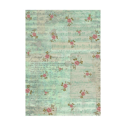Selection 8 Rice paper A6 backgrounds - Precious
