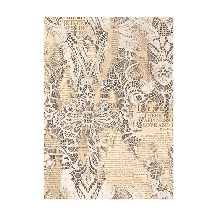 Selection 8 Rice paper A6 backgrounds - Romance Forever