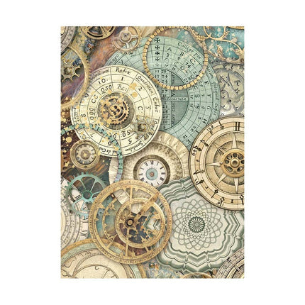 Selection 8 Rice paper A6 backgrounds - Sir Vagabond in Fantasy World