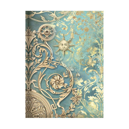 Selection 8 Rice paper A6 backgrounds - Sir Vagabond in Fantasy World