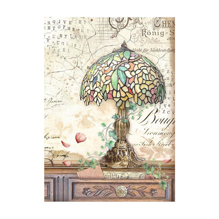 Selection 8 Rice paper A6 backgrounds - Brocante Antiques