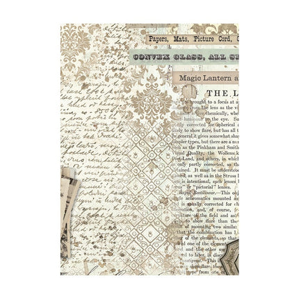 Selection 8 Rice paper A6 backgrounds - Brocante Antiques