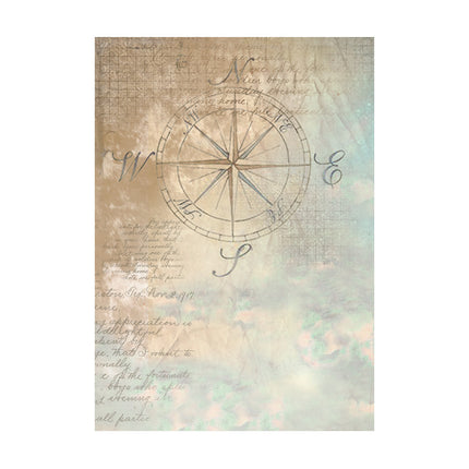 Selection 8 Rice paper A6 backgrounds - Sea Land