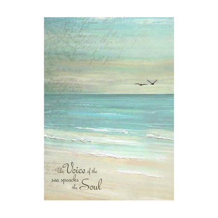 Selection 8 Rice paper A6 backgrounds - Sea Land