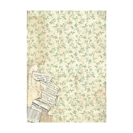 Selection 8 Rice paper A6 backgrounds - Garden