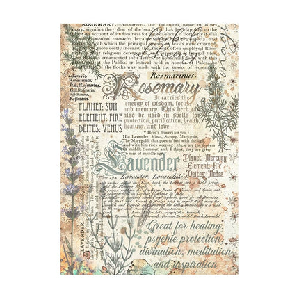 Selection 8 Rice paper A6 backgrounds - Fortune