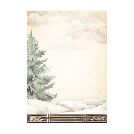 Selection 8 Rice paper A6 backgrounds - Gear up for Christmas