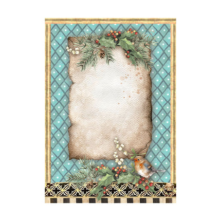 Selection 8 Rice paper A6 backgrounds - The Nutcracker