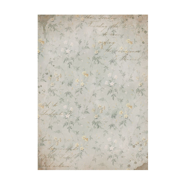 Selection 8 Rice paper A6 backgrounds - Golden Harmony