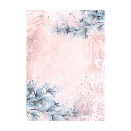Selection 8 Rice paper A6 backgrounds - Create Happiness Dewdrops