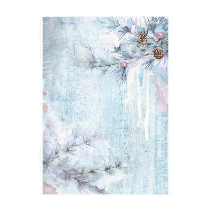 Selection 8 Rice paper A6 backgrounds - Create Happiness Dewdrops