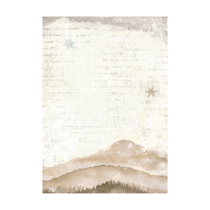 Selection 8 Rice paper A6 backgrounds - Create Happiness Dewdrops